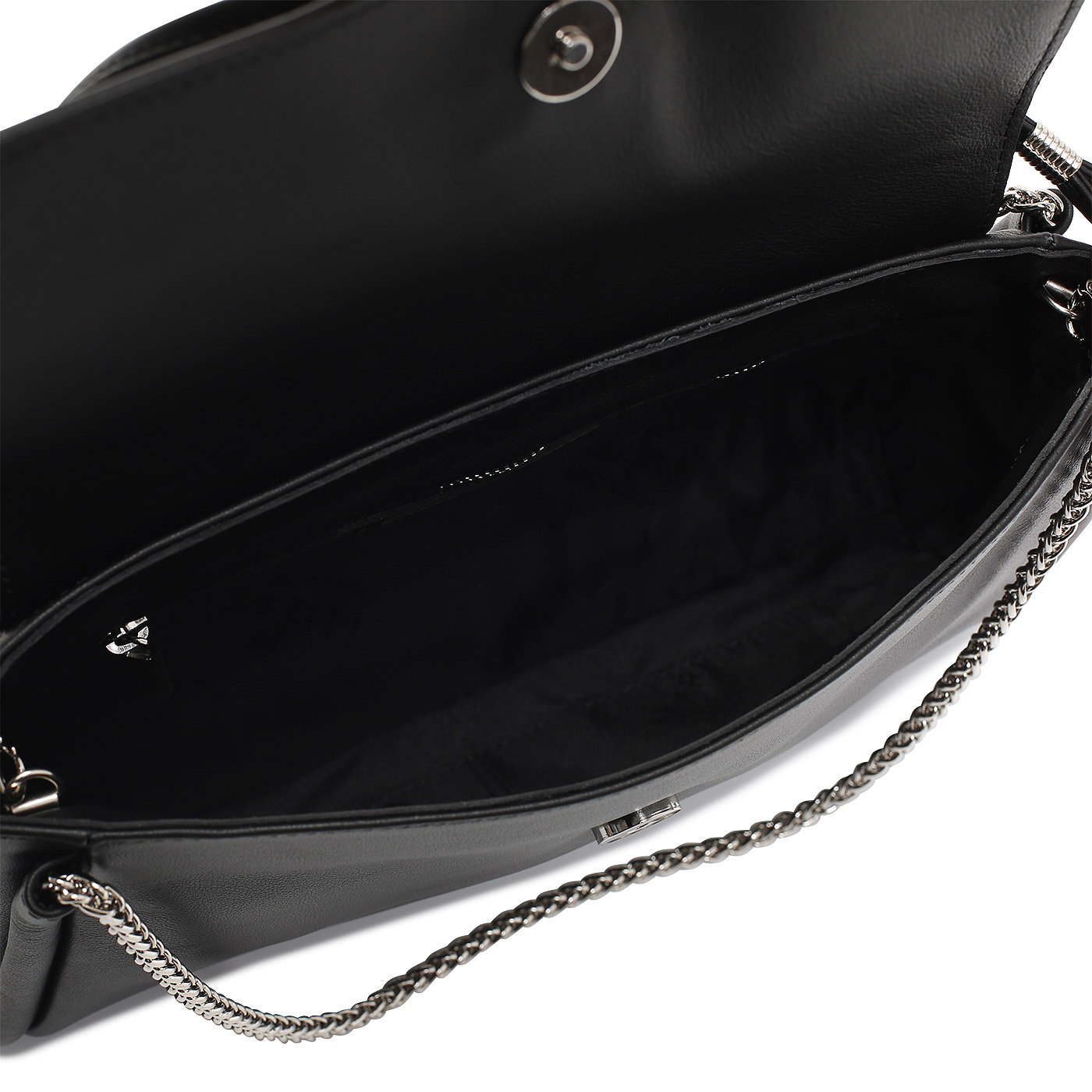 Кожаная сумка с ручками-цепочками Marina Creazioni 