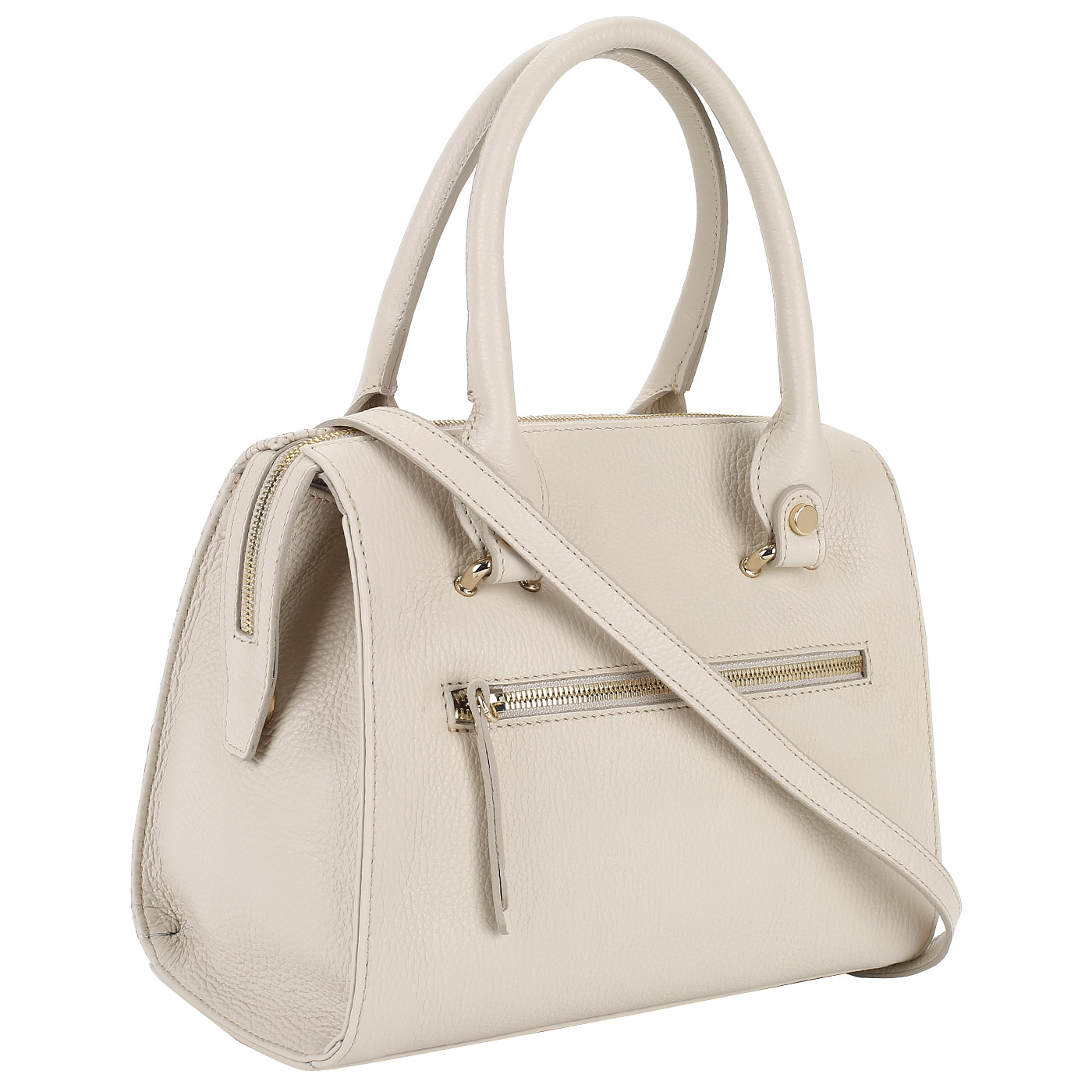 Кожаная сумка на молнии Marina Creazioni 