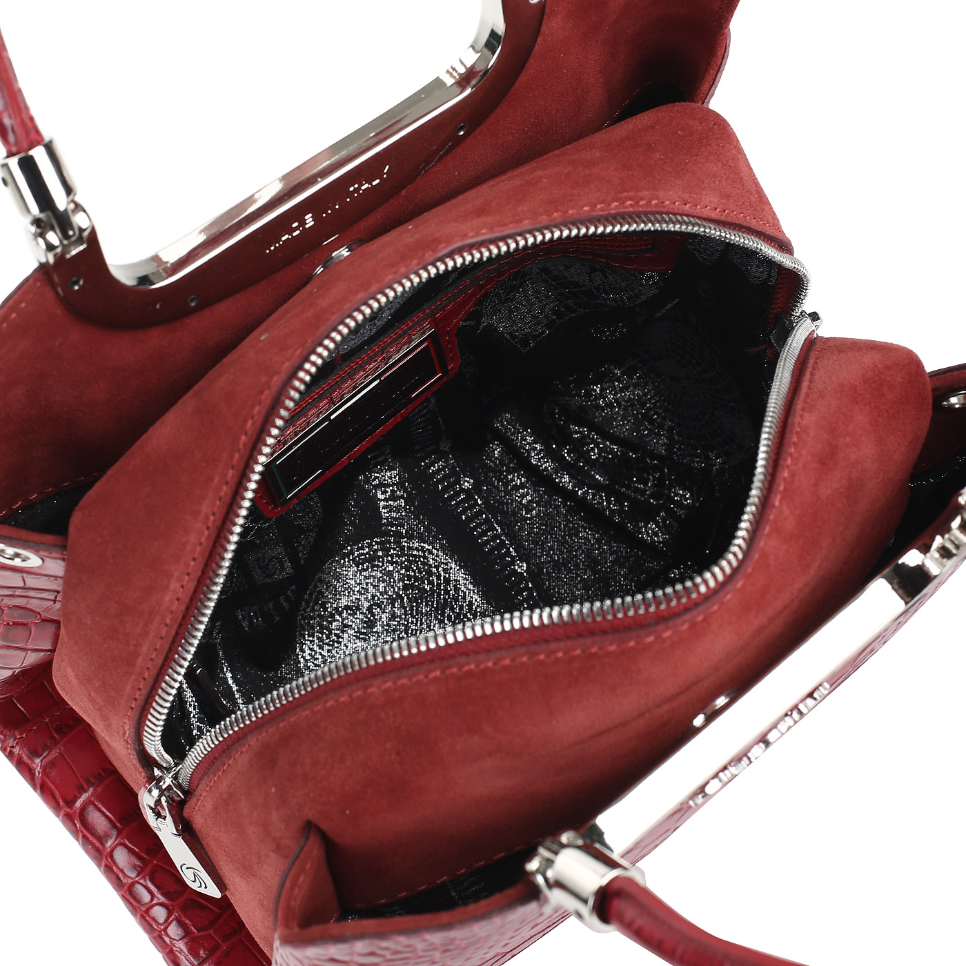 Красная сумочка с тремя отделами Gilda Tonelli Brunello Cam