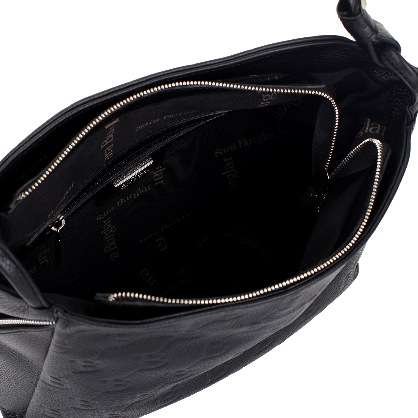 Черная кожаная сумка Sara Burglar Noemi Person