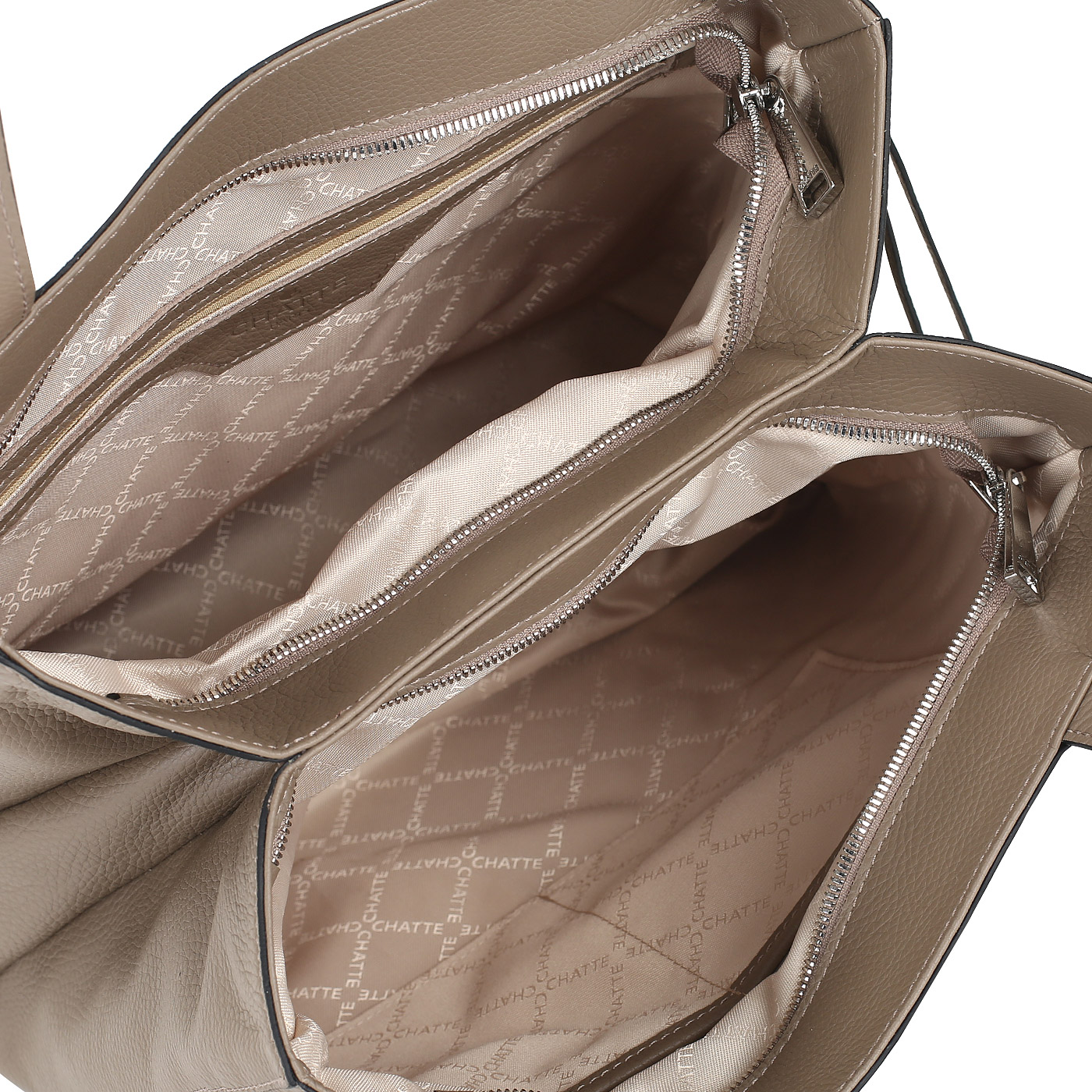 Кожаная сумка с двумя отделами Chatte 