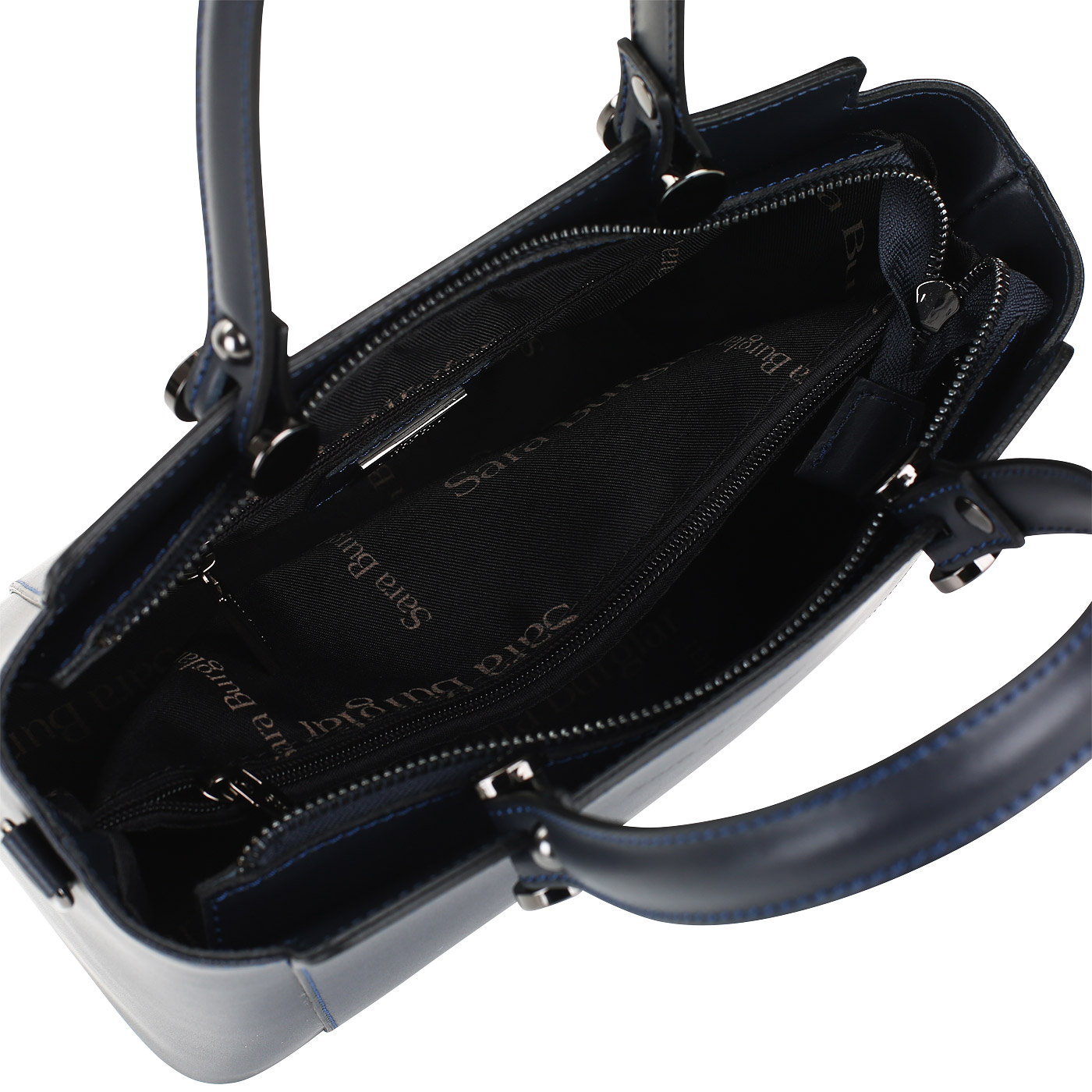 Синяя кожаная сумка Sara Burglar Diva