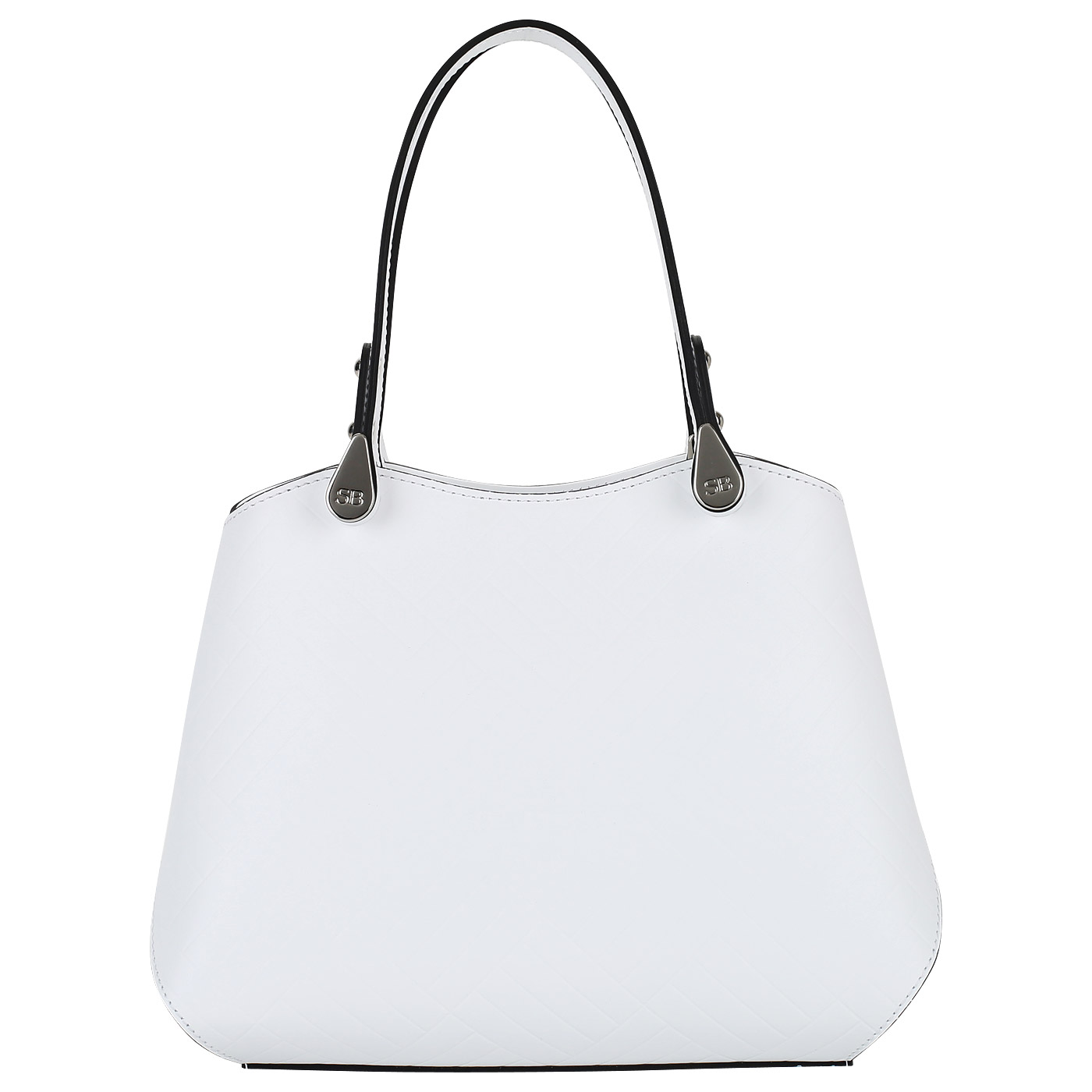 Sara Burglar Белая кожаная сумка