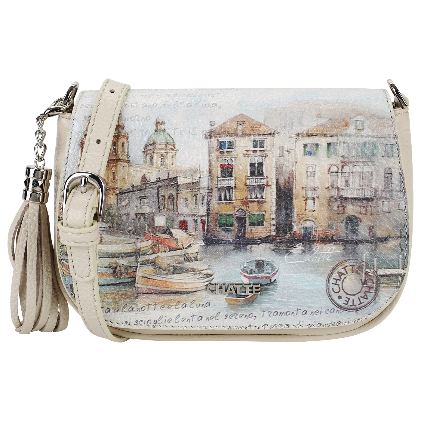 Chatte Кожаная сумочка с брелоком