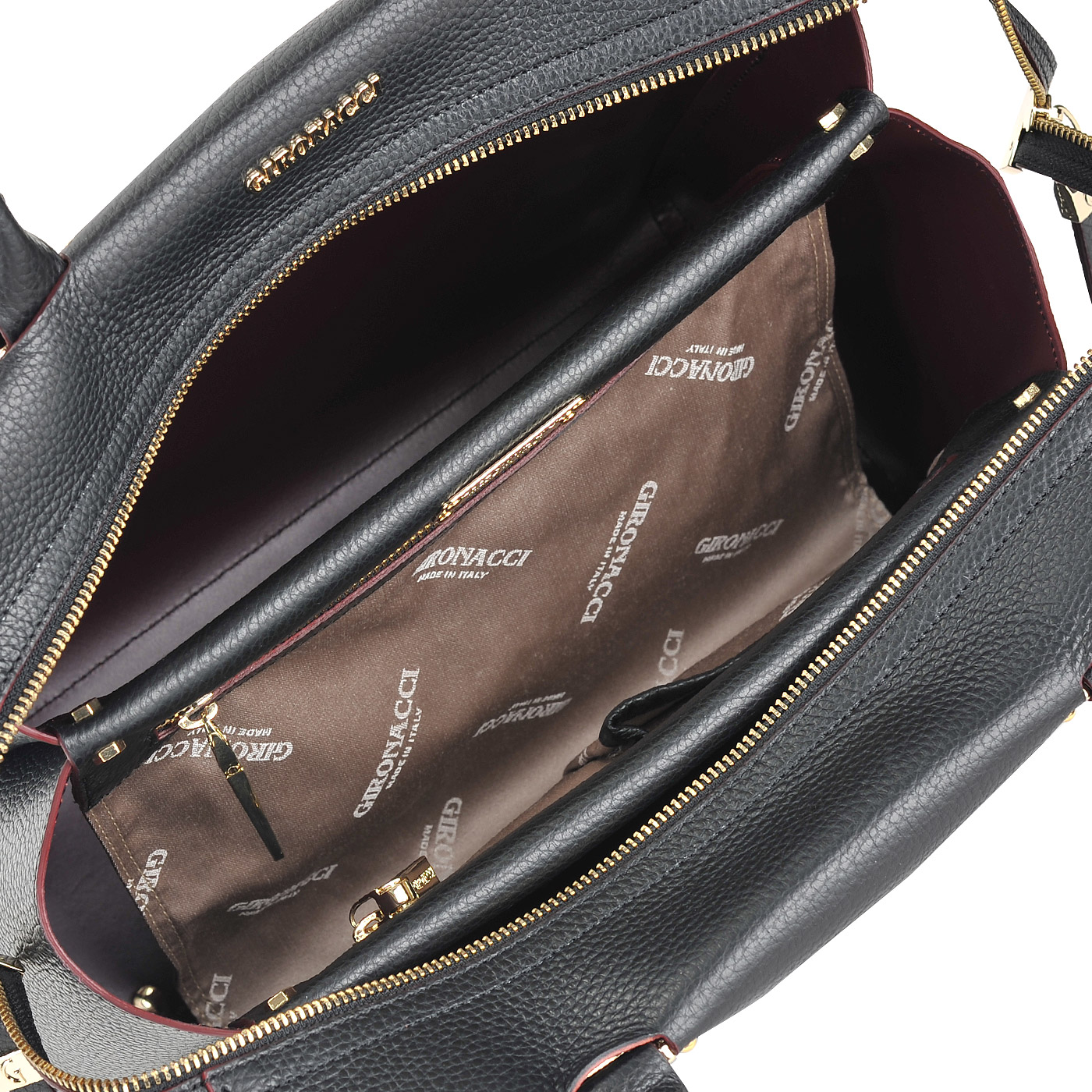 Вместительная женская сумка из натуральной кожи Gironacci 