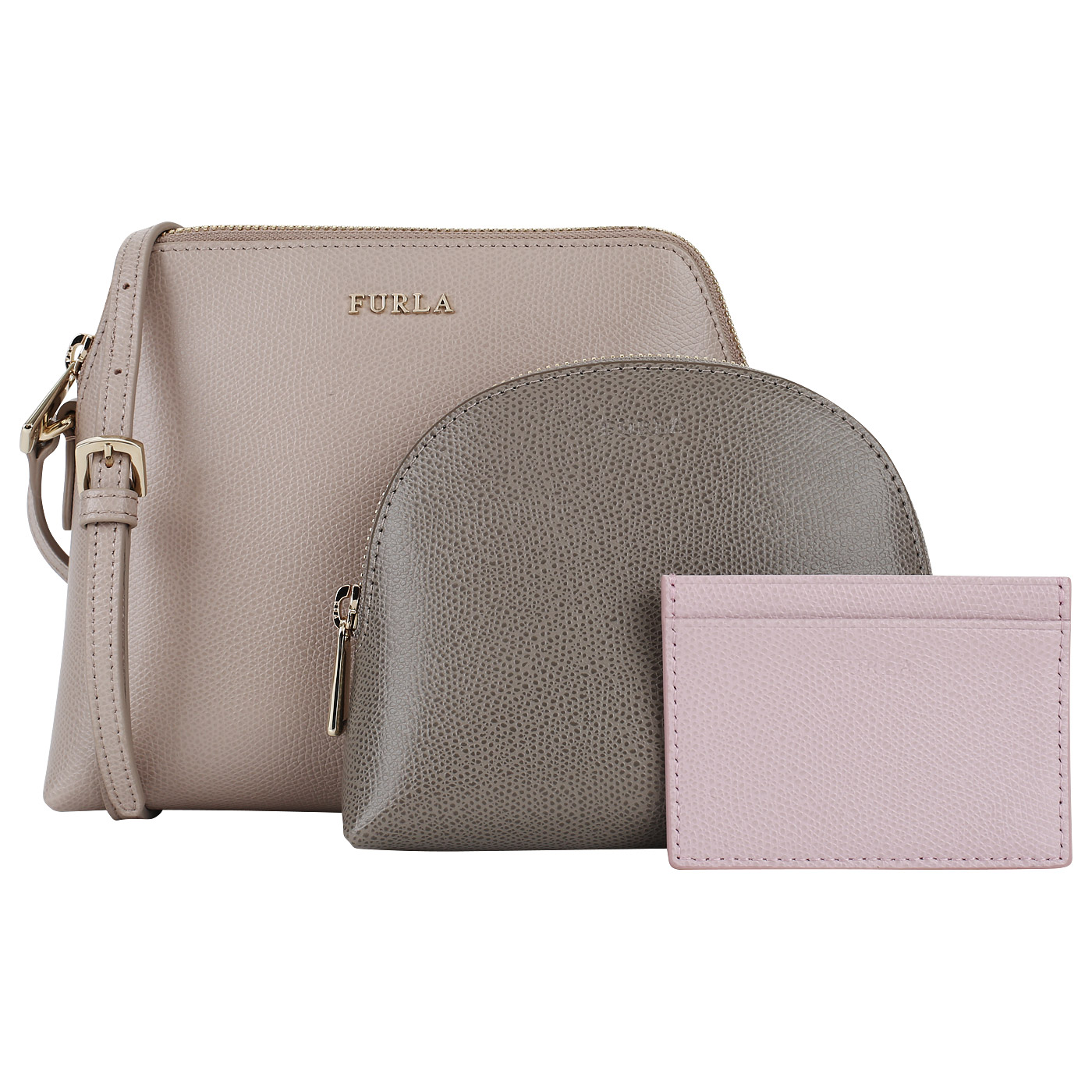 Furla Тисненая сумочка из кожи