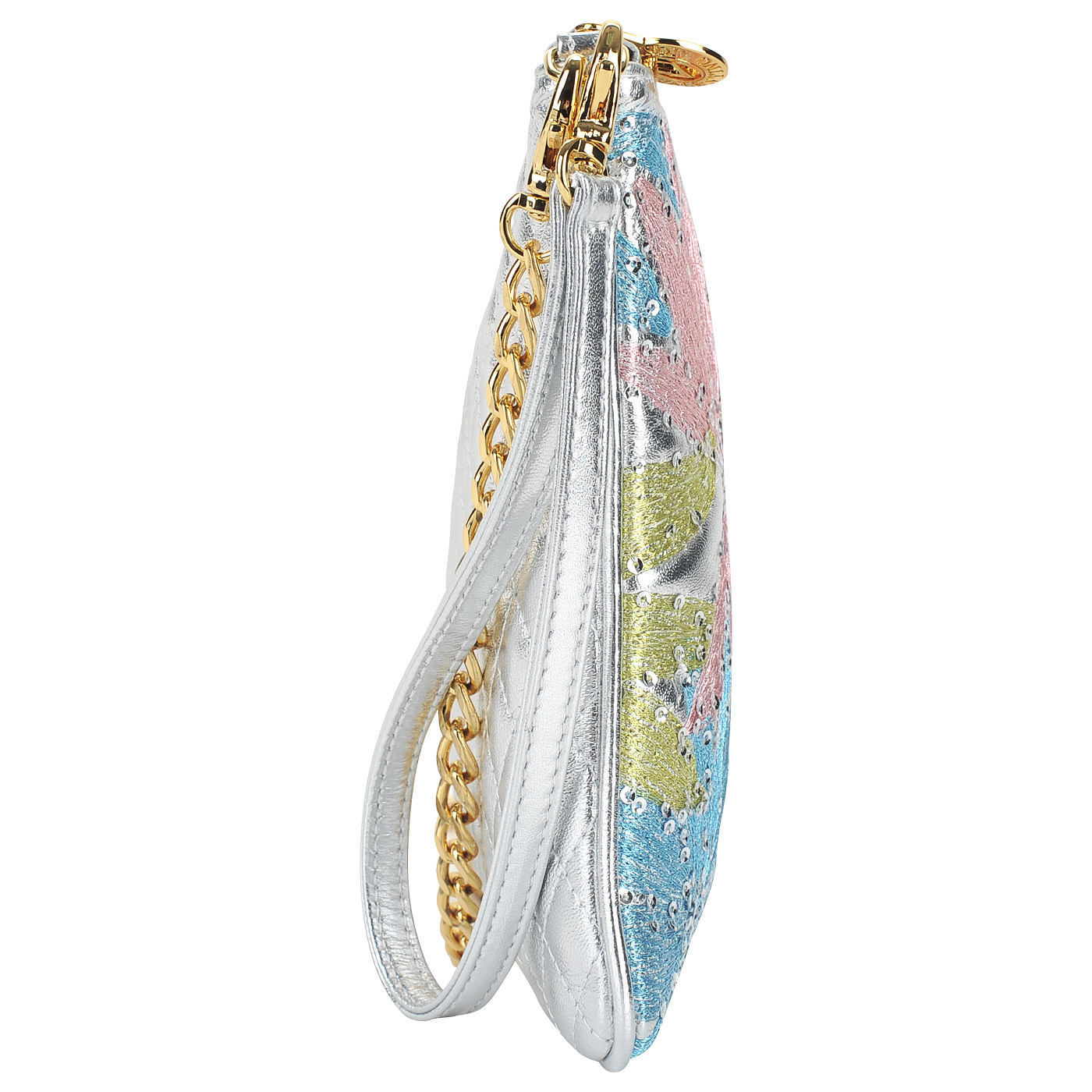 Женская кожаная сумочка с вышивкой Valentino Orlandi 