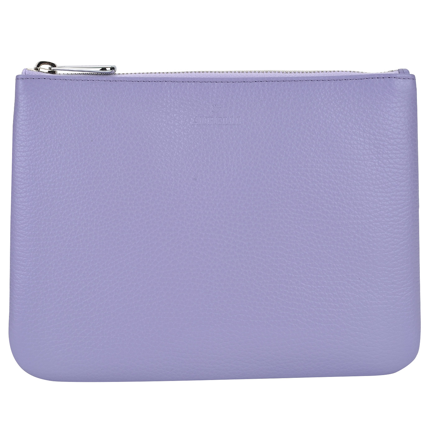Aurelli Лиловая женская косметичка из натуральной кожи