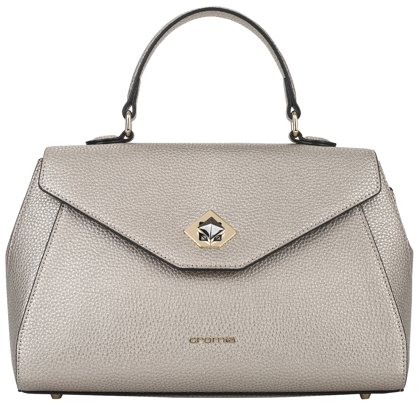 Cromia Сумка из золотистой кожи