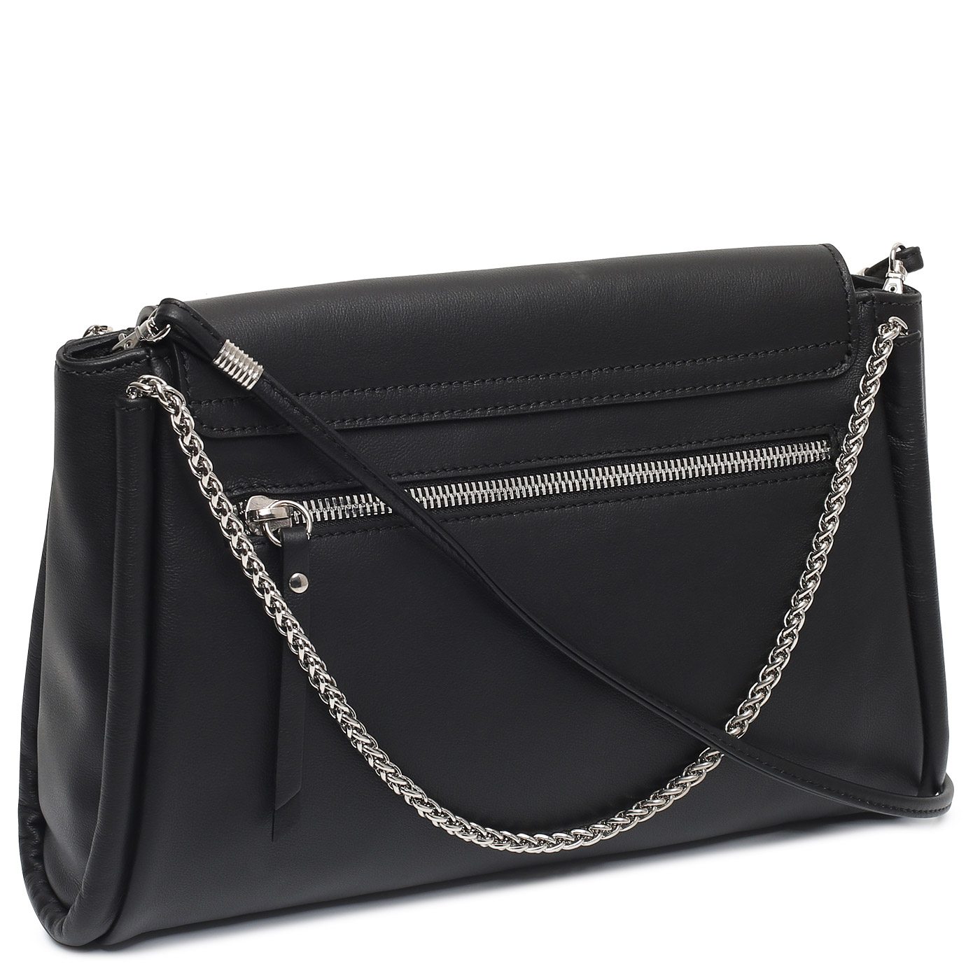 Кожаная сумка с ручками-цепочками Marina Creazioni 