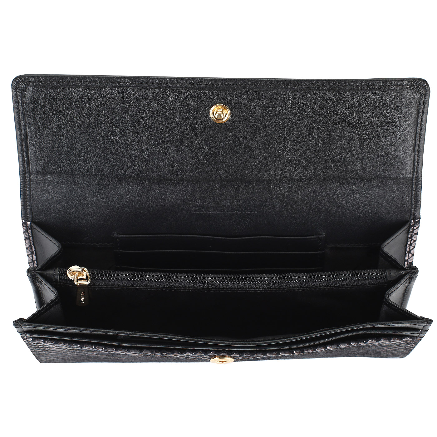 Кожаное женское портмоне на кнопке Chatte Tiffany