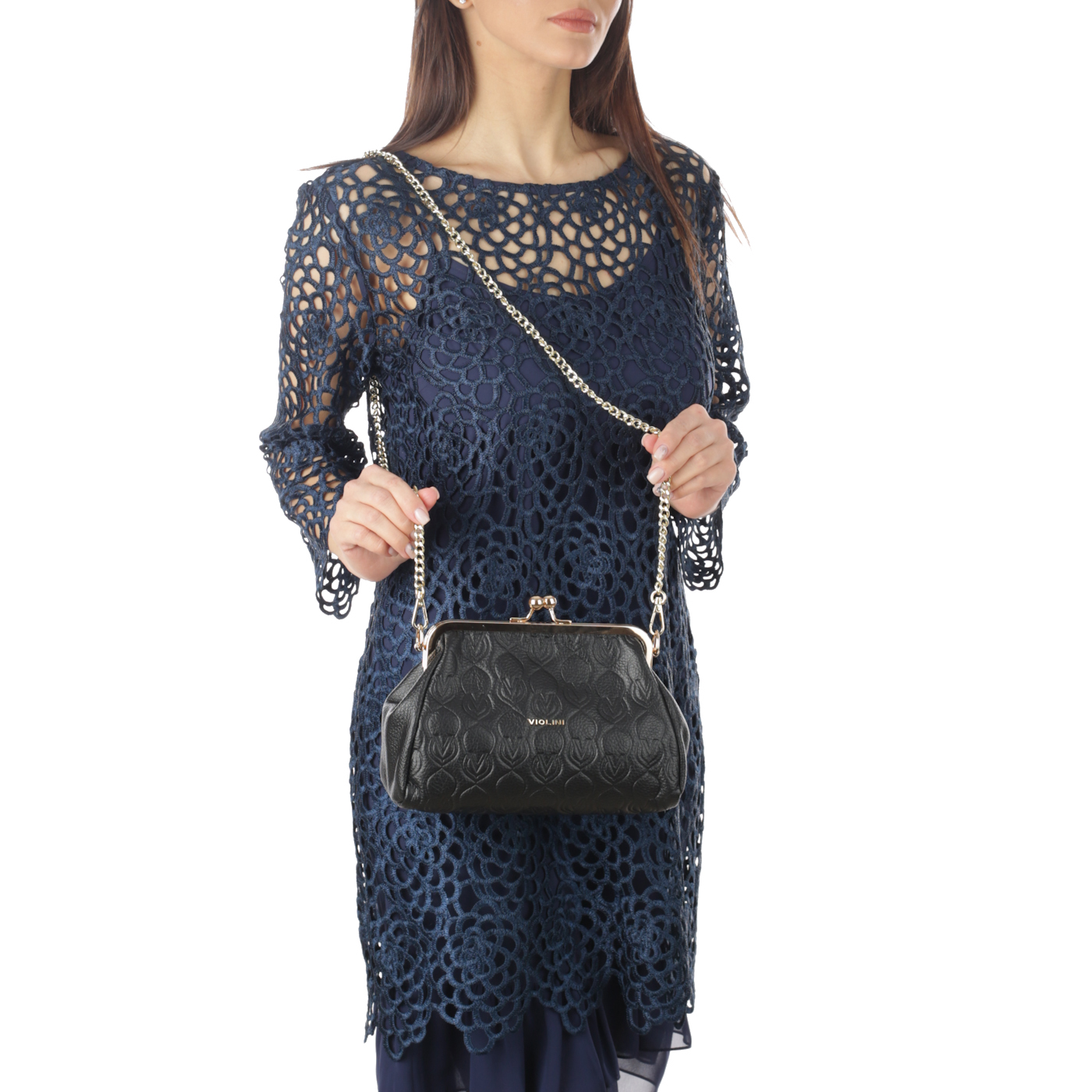 Сумка через плечо с цепочкой Vittorio Violini 
