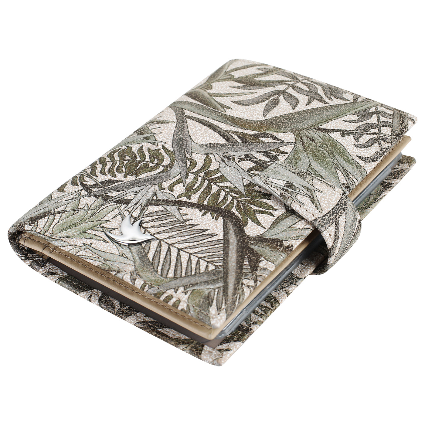 Кожаная обложка для паспорта и автодокументов Aurelli Luna tropico