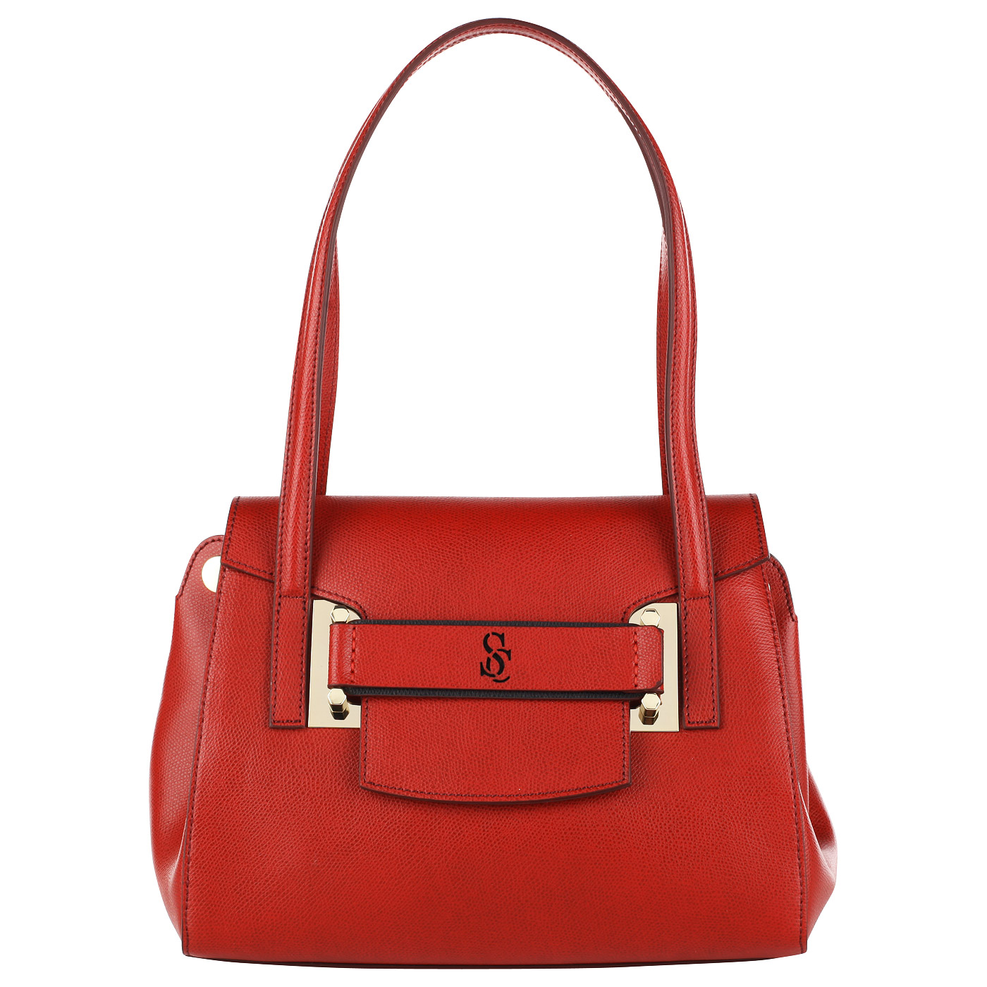 Carlo Salvatelli Красная кожаная сумка