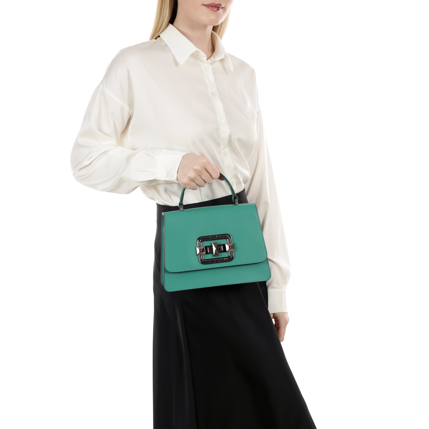 Кожаная сумка Cromia Janis