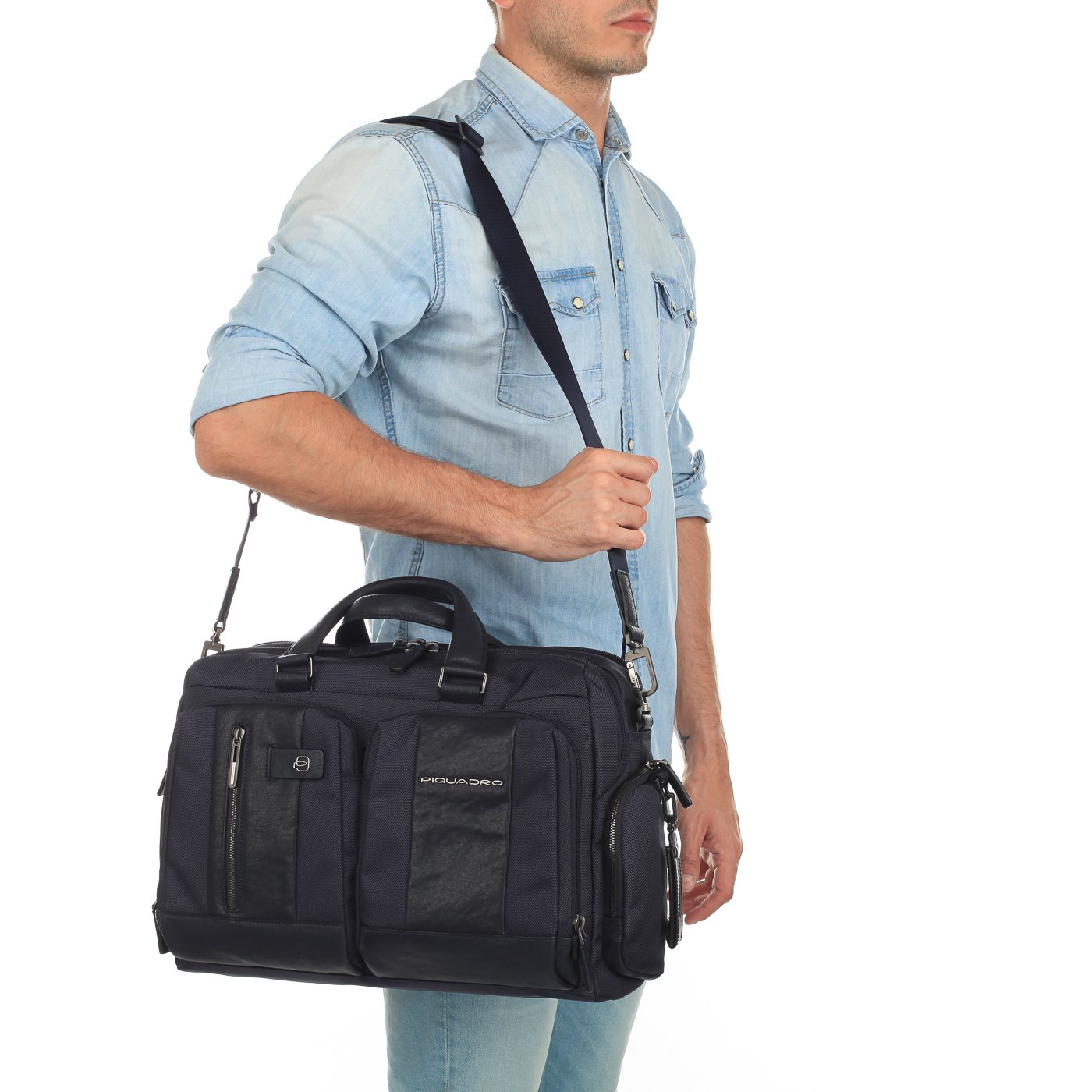 Сумка на двойной молнии Piquadro Brief