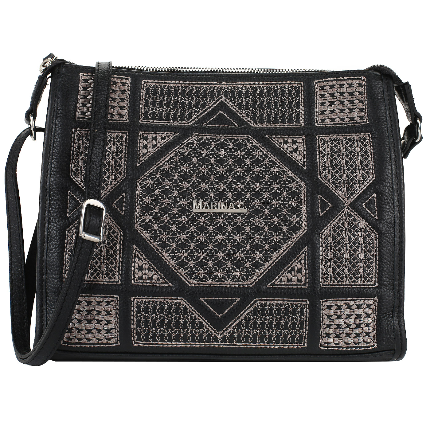 Marina Creazioni Кожаная сумочка кросс-боди