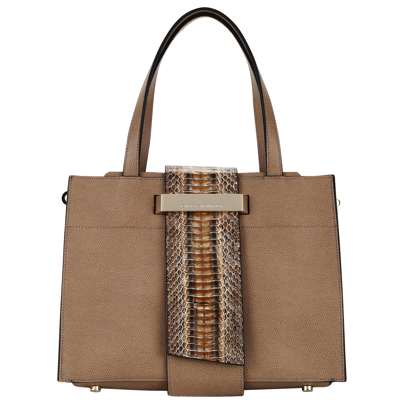 Carlo Salvatelli Кожаная сумка с двумя отделами