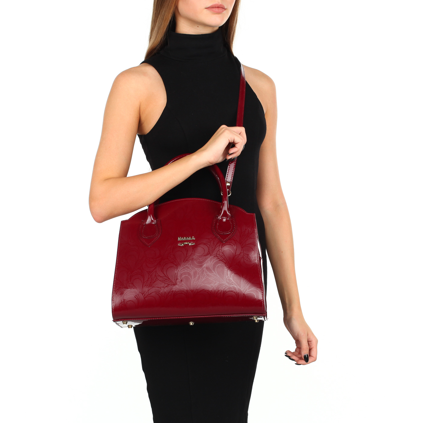 Сумка из лакированной кожи Marina Creazioni 