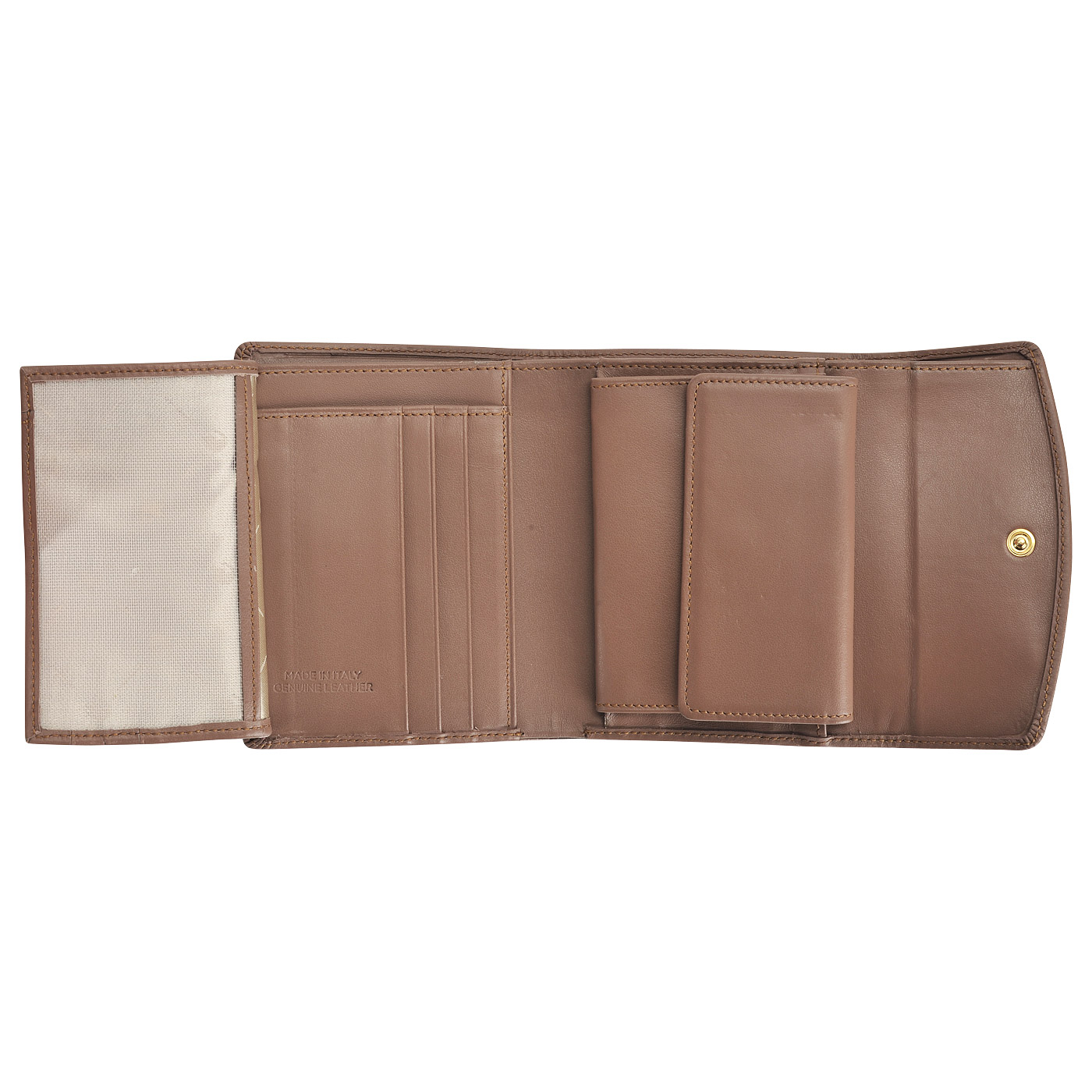 Женское кожаное портмоне на кнопке Chatte Zoe