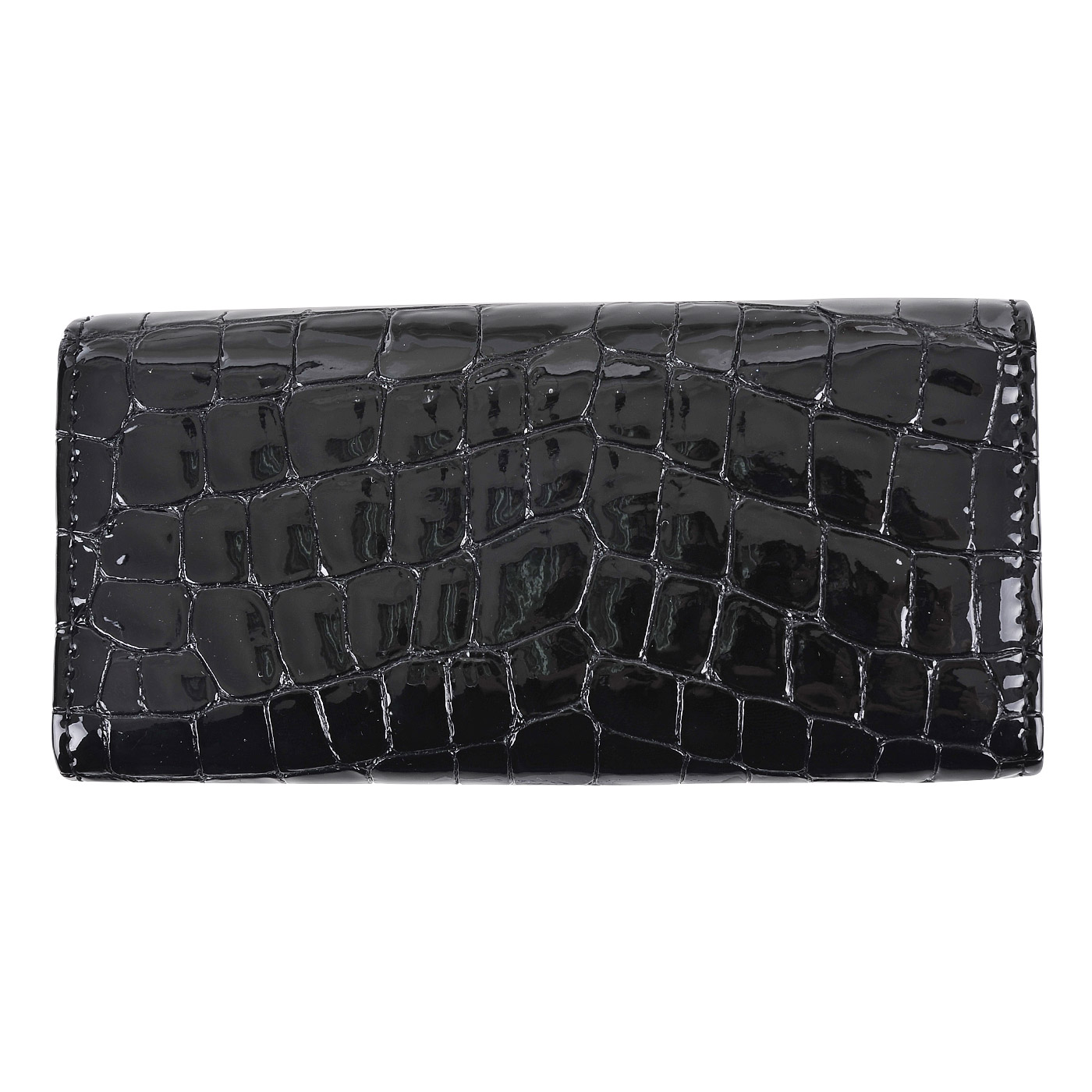 Черная лакированная ключница из кожи Aurelli Divine