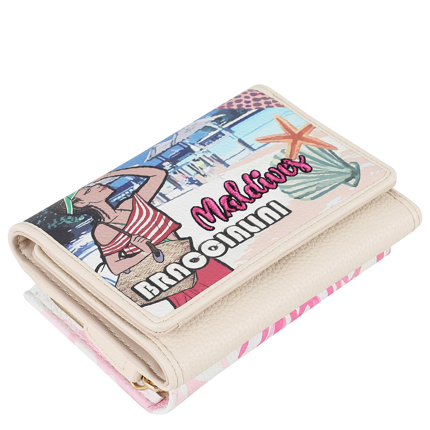 Портмоне складное Braccialini Cartoline