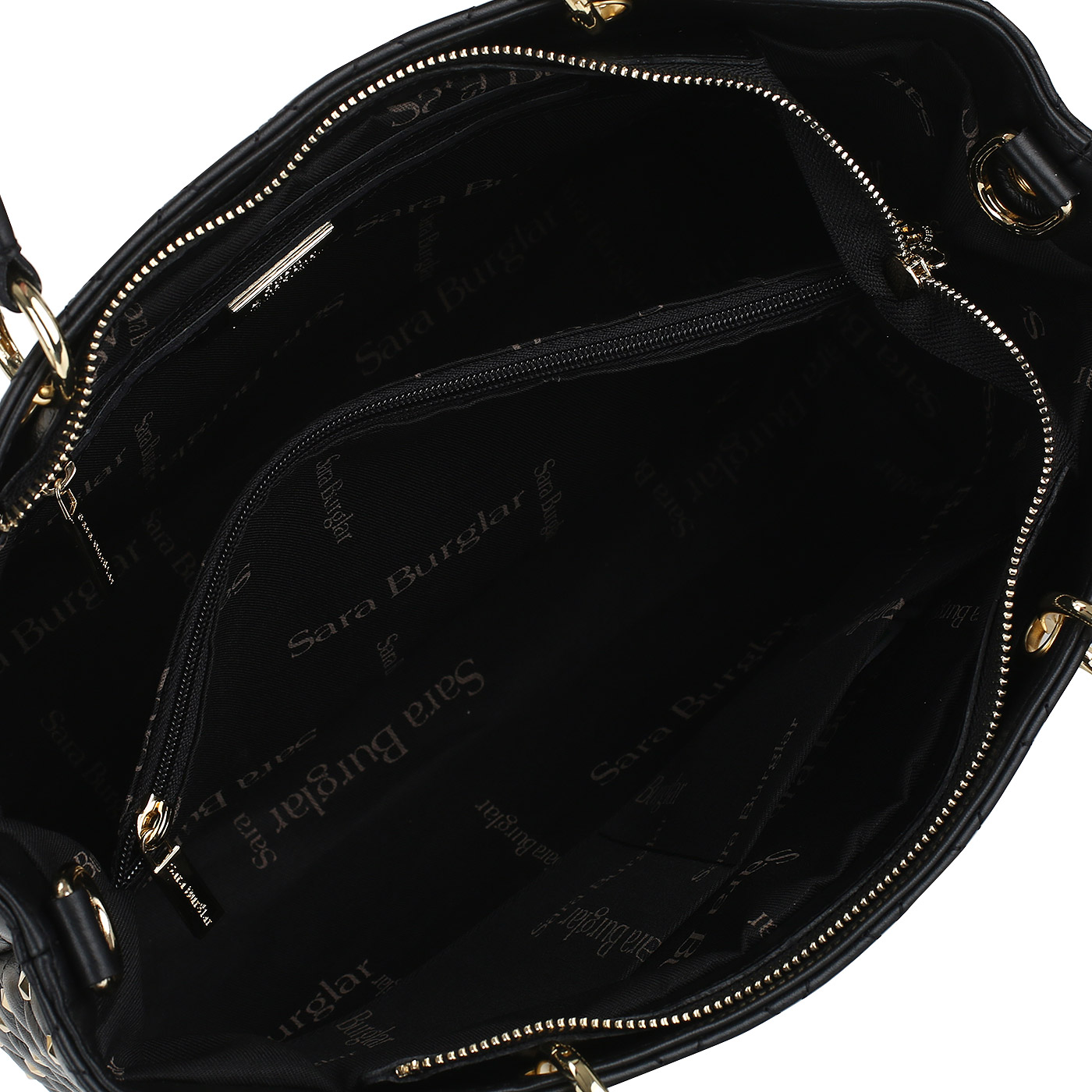 Сумка из стеганой кожи Sara Burglar Nelly Star