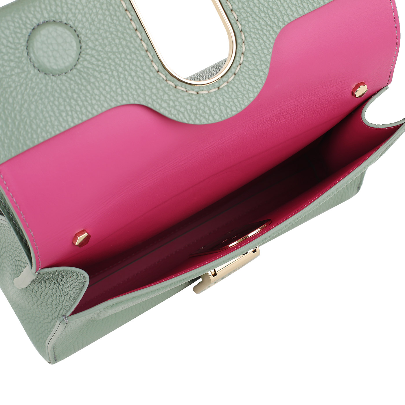 Кожаная сумка с цепочкой Carlo Salvatelli Katrine gemma