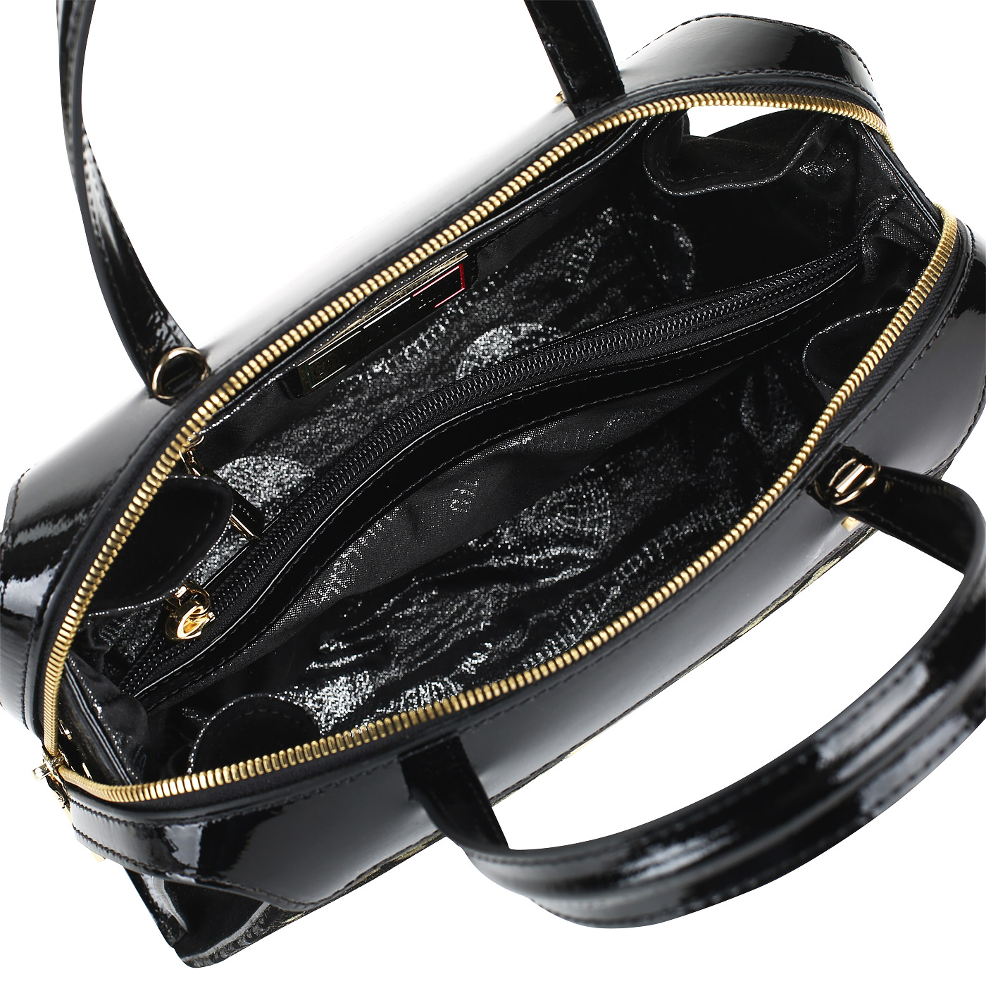 Сумка из замши и лаковой кожи Gilda Tonelli Vern Cap Fiori