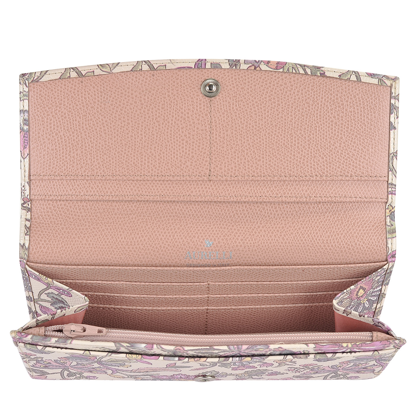 Женское кожаное портмоне с принтом Aurelli Alma fiore