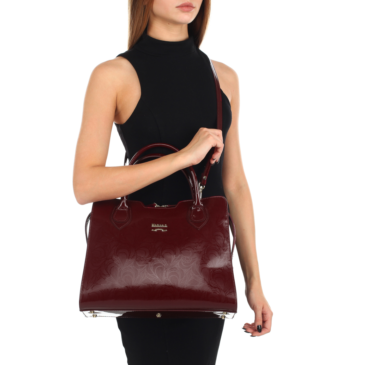 Лакированная сумка Marina Creazioni 