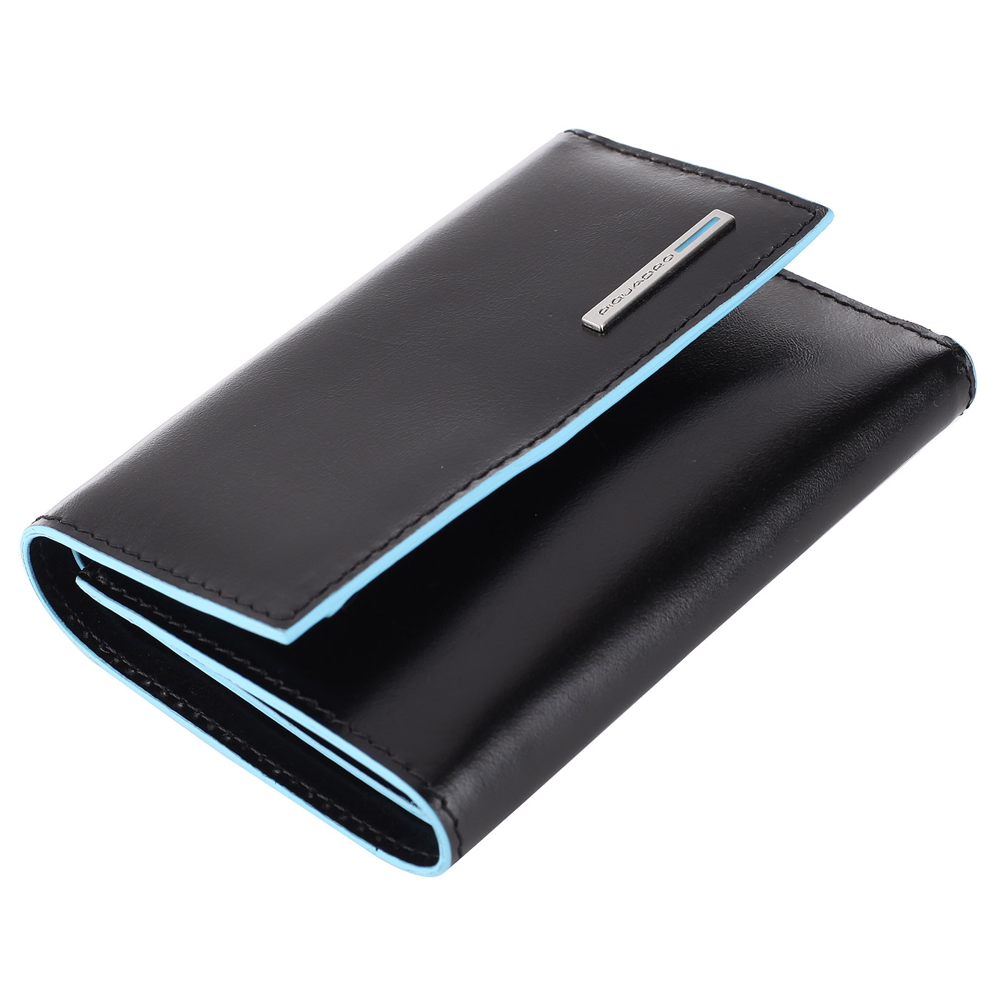 Портмоне из гладкой кожи Piquadro Blue square