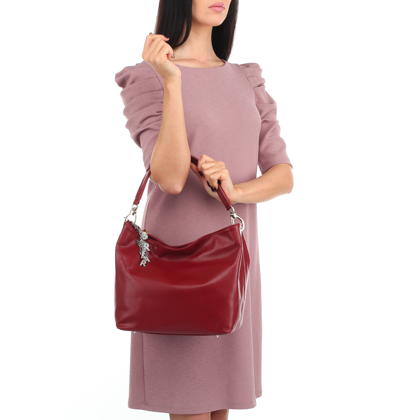 Сумка из красной кожи Sara Burglar Ariel Vitello