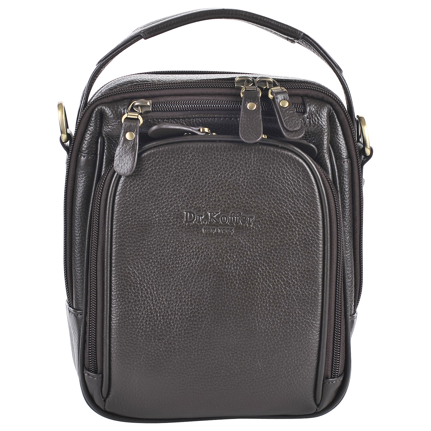 Dr. Koffer Мужская кожаная сумка через плечо