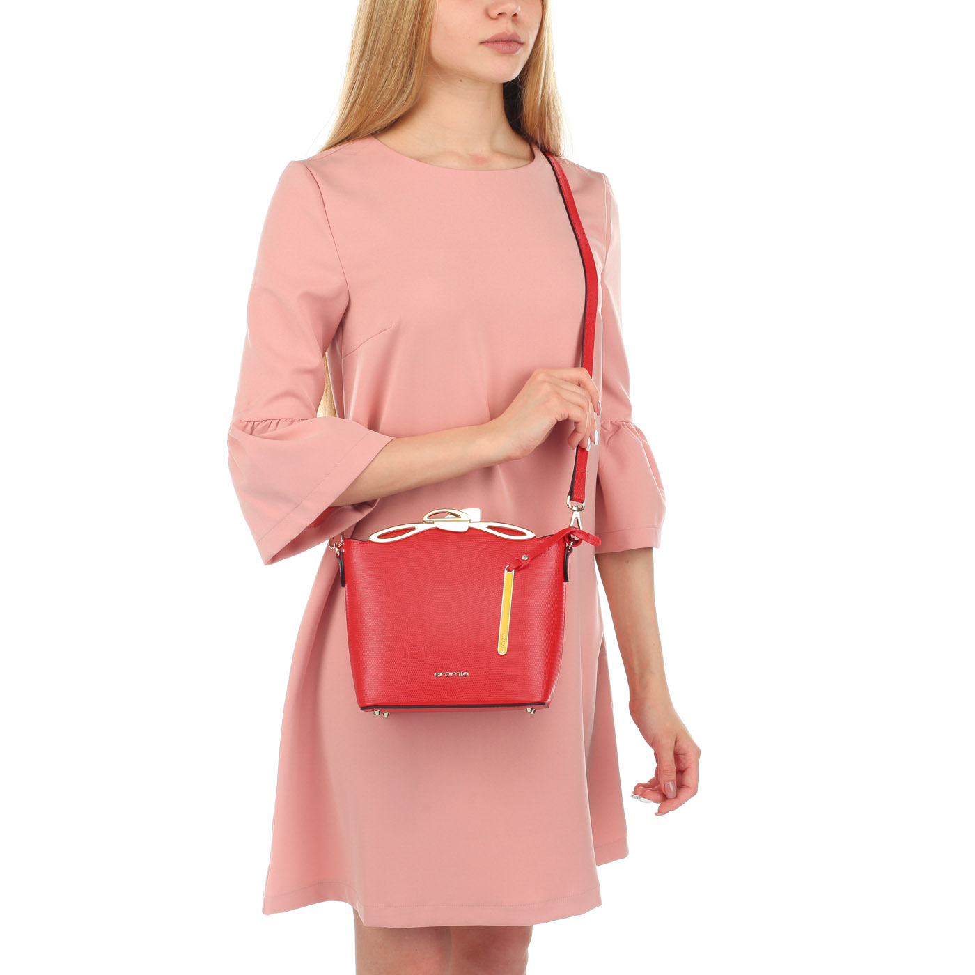 Женская сумочка красного цвета Cromia Aika
