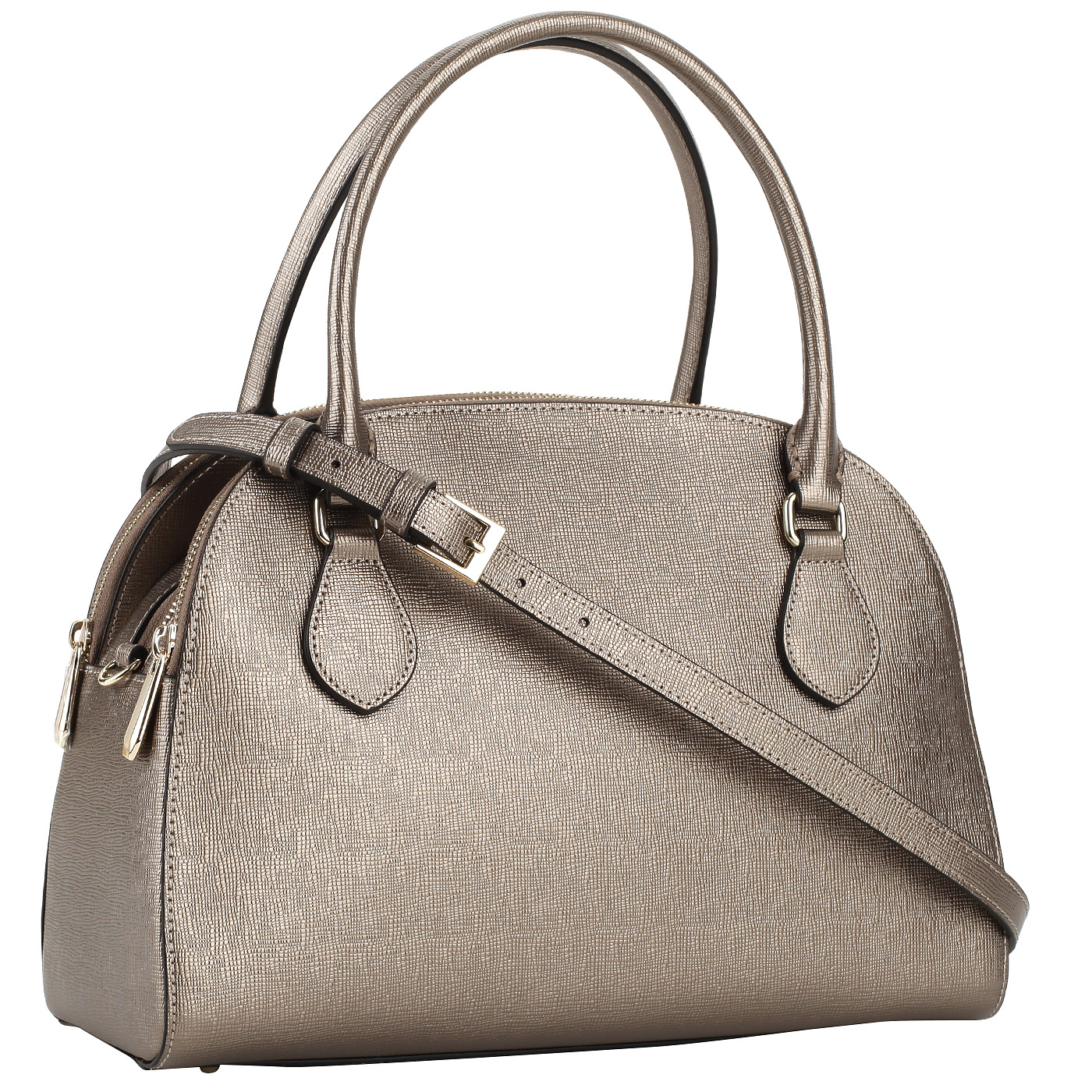 Сумка из сафьяна на молнии Cromia Mina