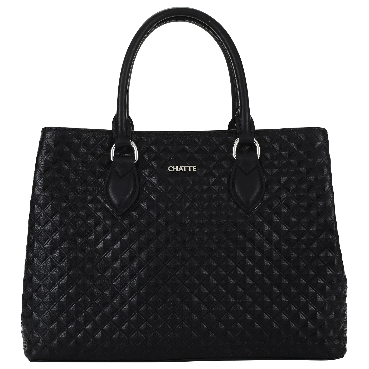 Chatte Вместительная стеганая сумка из натуральной кожи