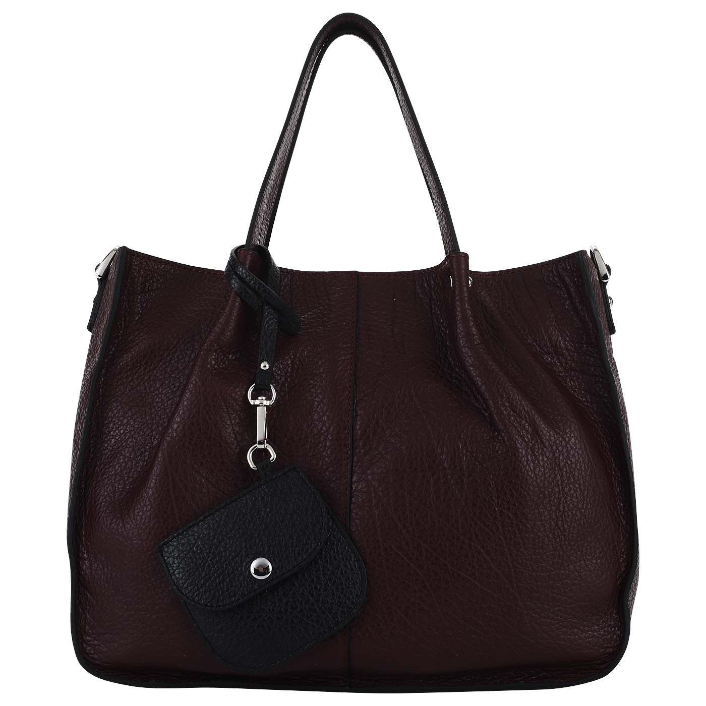 Chatte Бордовая сумка с брелоком